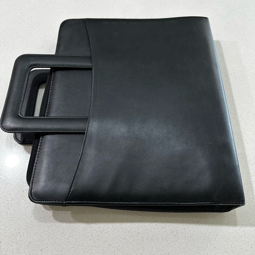 Plan Ahead 3 Ring Pro-Binder With Handles Measures 11 Inches By 13.25 Inches.